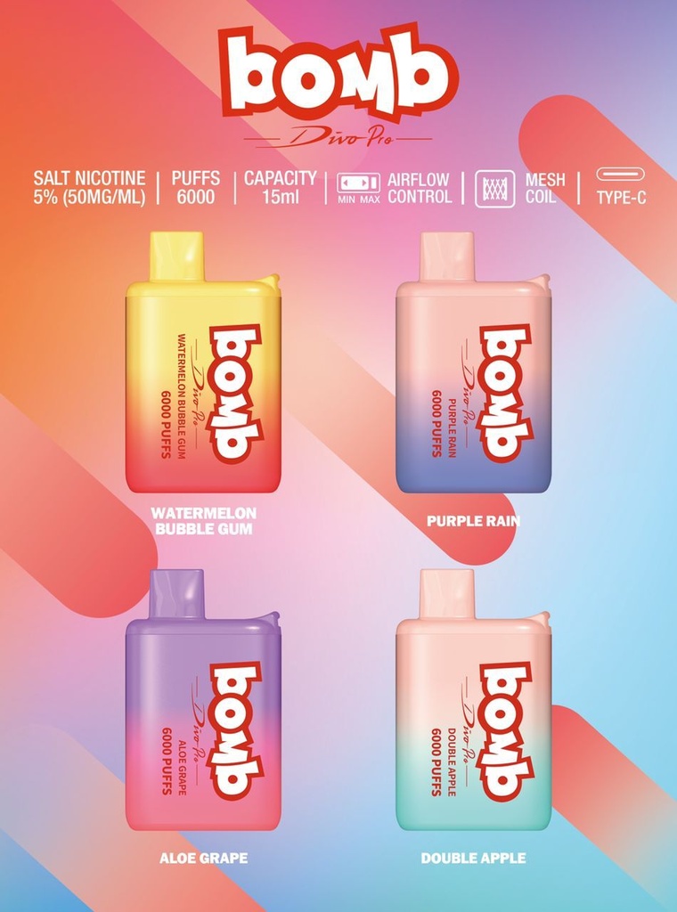 Bomb Divo 6000 puffs Disposable Kit