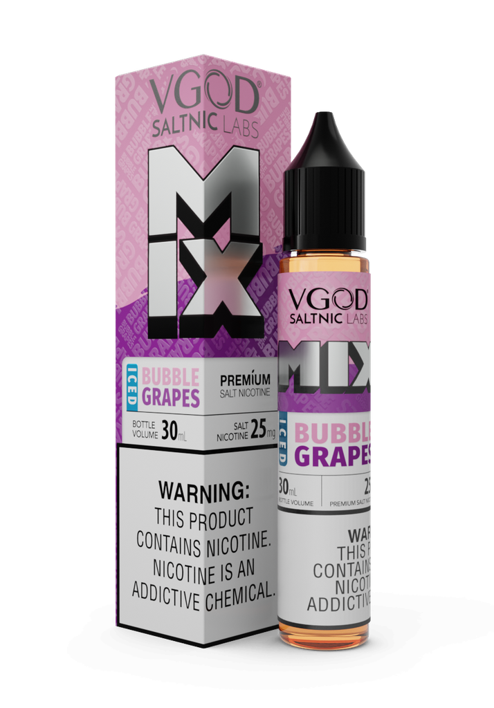 Vgod Mix Iced Bubble Grapes SaltNic