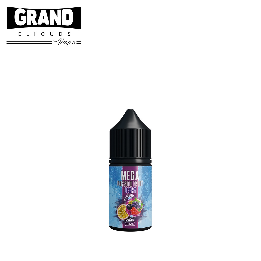 Grand Eliquid Mega Passion Fruit Berry Ice SaltNic