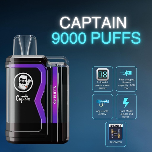 Joosy World Captain 9000 Puffs Disposable Pod Kit